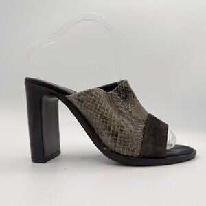 Rag & Bone Tristan Python Embossed Leather Mule Sandal 37